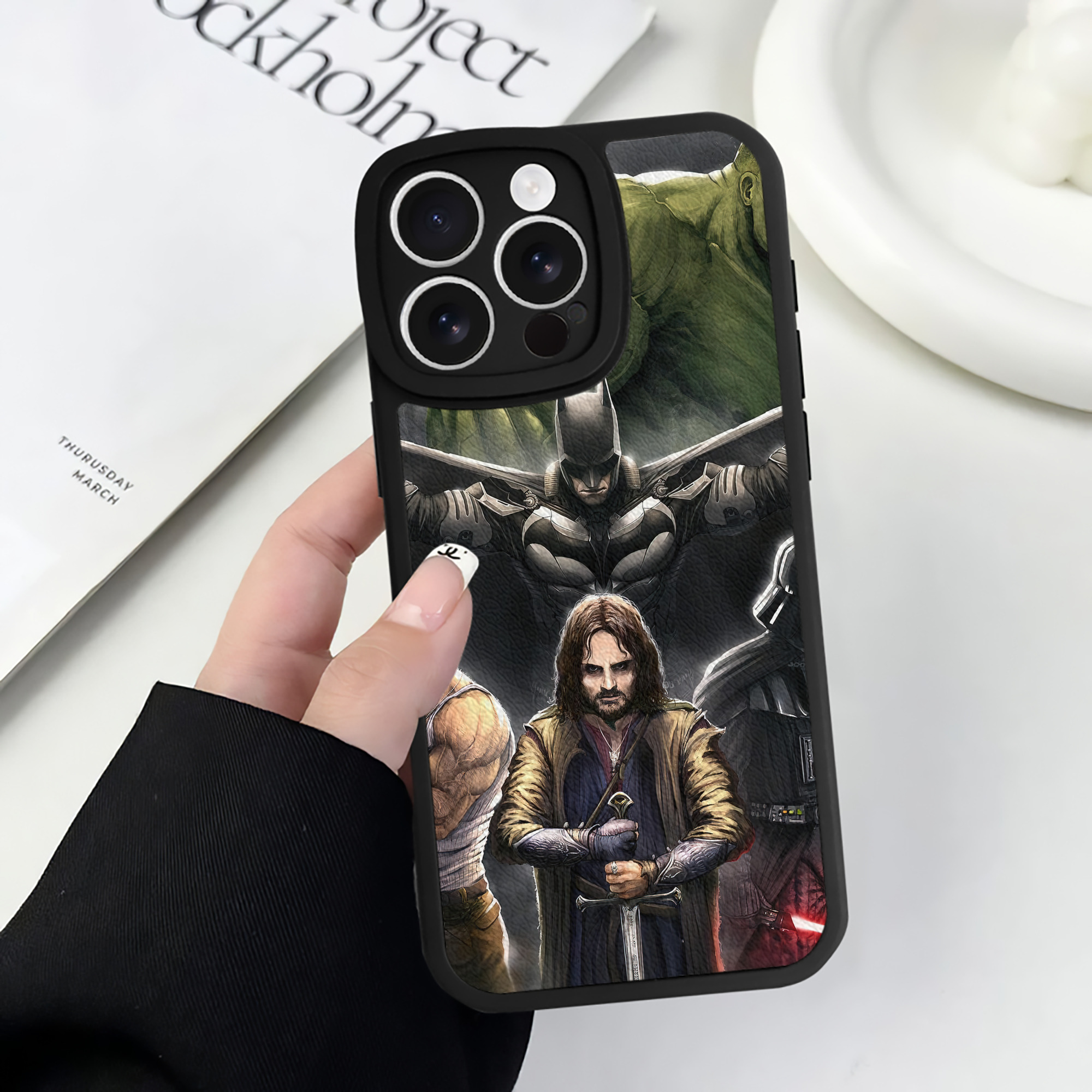 （画像用） スター・ウォーズ Star Wars 【iPhone 16シリーズ対応】シリコンスマホケース（レザー調） 材質：シリコン